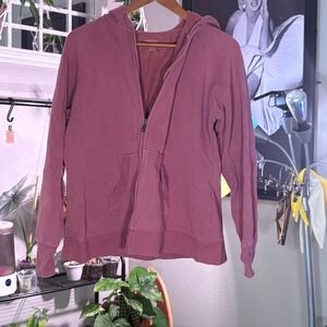 Cabela's Women's XL Zip Up Hoodie Sweatshirt Casual Athleisure Mauve